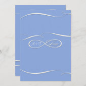 Invitation Symbole d'infini Connexion Ensemble de Mariages d' (Devant / Derrière)