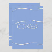 Invitation Symbole d'infini Connexion Ensemble de Mariages d' (Devant / Derrière)