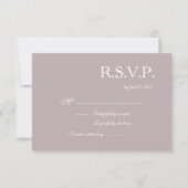Invitation Symbole d'infini gris rose pâle blanc mariage RSVP (Devant)