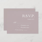 Invitation Symbole d'infini gris rose pâle blanc mariage RSVP (Devant / Derrière)