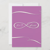Invitation Symbole d'infini Signe Infinite Love Mariages Scro (Devant)