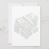 Invitation Symbole Dollar Vert - Icône Dollar Or (Dos)