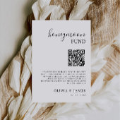 Invitation Symbole du code QR du fonds de lune de miel, Maria