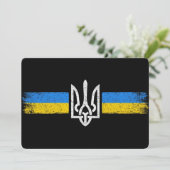 Invitation SYMBOLE DU Drapeau Ukraine (Debout devant)