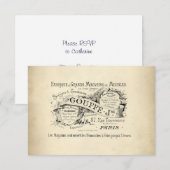 Invitation Symbole du grand magasin français (Devant / Derrière)