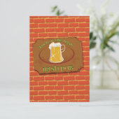 Invitation Symbole du pub irlandais (Debout devant)