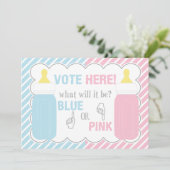 Invitation Symbole du tableau de vote pour la révélation du s (Debout devant)