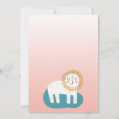 INVITATION SYMBOLE FILLE LEO JOUR PREMIER ANNIVERSAIRE (Dos)