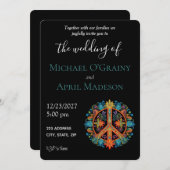 INVITATION SYMBOLE HAUT DE LA PAIX (Devant / Derrière)