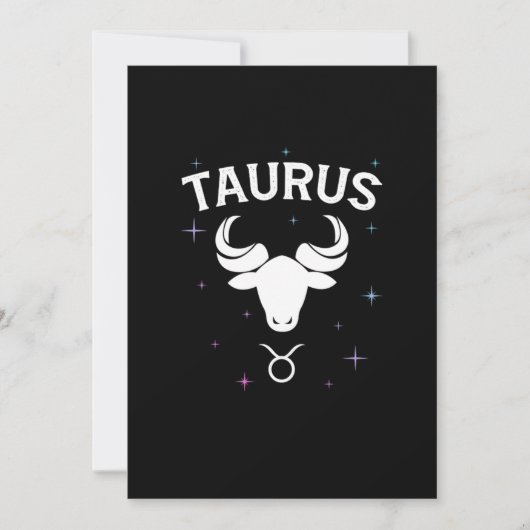 Invitation Symbole Horoscope Taurus Symbole Zodiaque Costume (Devant)