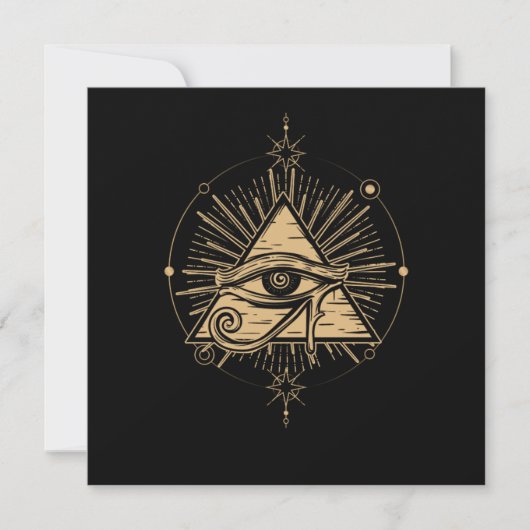 Invitation Symbole illuminati Masonic Triangle Plan de Conspi (Devant)