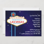 Invitation SYMBOLE Las Vegas Fête d'anniversaire (Devant)