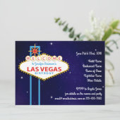 Invitation SYMBOLE Las Vegas Fête d'anniversaire (Debout devant)