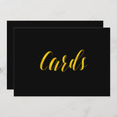 Invitation Symbole Mariage Chic Faux Gold Foil (Devant / Derrière)