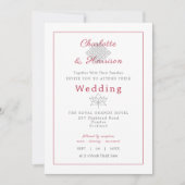 Invitation Symbole Mariage de Lotus Flower Hindu Karma (Devant)