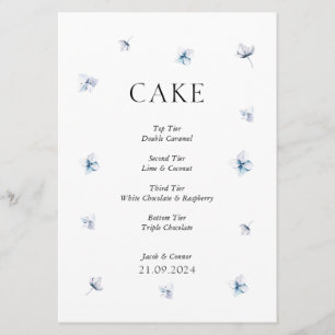 Invitation SYMBOLE Mariage Élégant Blue Hydrangea