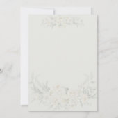 Invitation SYMBOLE Mariage Floral Vert Sage Élégant (Dos)