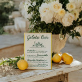 Invitation SYMBOLE Mariage Gelato Bar Gelato Gelato-Dessin Ré