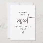 Invitation Symbole MARLO Moderne Bohème Les Bébés Sont Doux F (Devant)