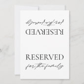 Invitation Symbole moderne de la tente de table réservée Mari (Devant)