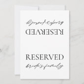 Invitation Symbole moderne de la tente de table réservée Mari (Devant)