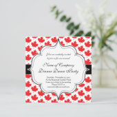 Invitation Symbole national de la Fête canadienne de la Feuil (Debout devant)