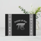 Invitation Symbole national du jour pi de pi pour maths (Debout devant)