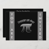 Invitation Symbole national du jour pi de pi pour maths (Devant / Derrière)