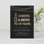 Invitation Symbole Neon de la bière et de la bière 70e photo (Debout devant)