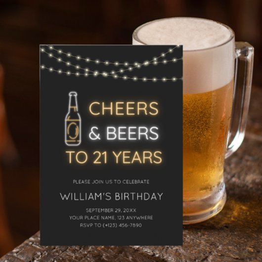 Invitation SYMBOLE NEON DES COURS ET BIÈRES 21ème photo d'ann