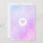 Invitation *~* Symbole sacré Mariage spirituel Pastel (Dos)