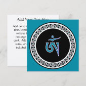 Invitation Symbole tibétain de l'Om dans la ceinture de bijou (Devant / Derrière)