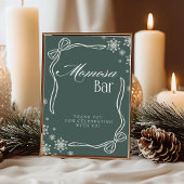 Invitation Symbole vert de la coquette d'hiver "Momosa" Mimos