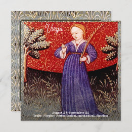 Invitation Symbole Virgin Zodiac fête d'anniversaire