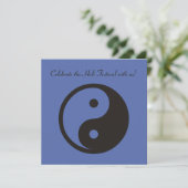 Invitation Symbole Yin Yang - conception de tatouage solide (Debout devant)