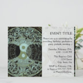 Invitation SYMBOLE YIN Yang Mandala (Debout devant)