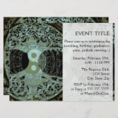 Invitation SYMBOLE YIN Yang Mandala (Devant / Derrière)