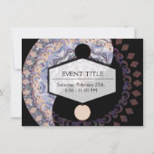 Invitation SYMBOLE YIN Yang Mandala (Dos)
