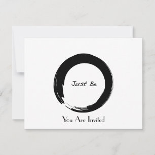 Invitation Symbole zen avec "Just Be"