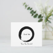 Invitation Symbole zen avec "Just Be" (Debout devant)