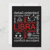 Invitation SYMBOLE Zodiaque Libra (Devant)