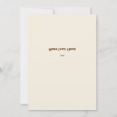 Invitation Symboles du Texas, État du Texas, marron (Dos)