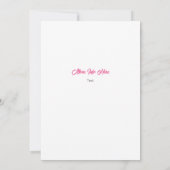 Invitation Symboles du Texas, Longhorn, rose (Dos)