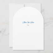 Invitation Symboles du Texas, Texas, bleu (Dos)