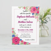 Invitation Symbolisme intemporel Foxglove en fête Mariage (Debout devant)