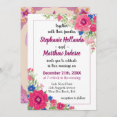 Invitation Symbolisme intemporel Foxglove en fête Mariage (Devant / Derrière)