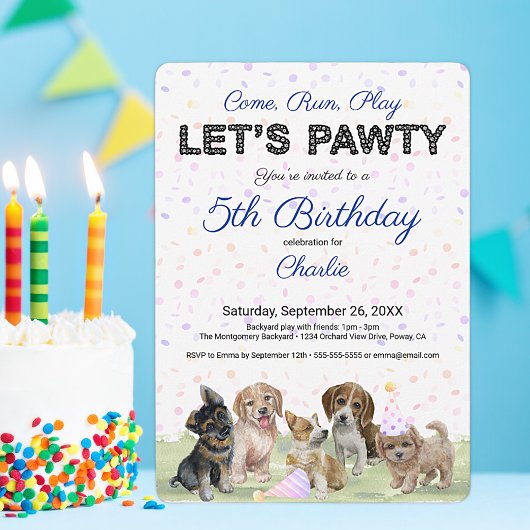 Invitation Sympa Personnalisé Chien Chien Chien Chien Chien F