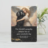 Invitation Sympathie pour la perte de canicule noire (Debout devant)