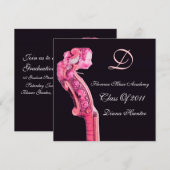Invitation SYMPHONIA CLASSIC MUSIC GRADUATION MONOGRAM métal (Devant / Derrière)