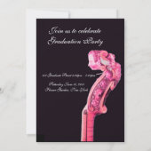 Invitation SYMPHONIA MUSIQUE CLASSIQUE DIPLÔME MONOGRAMME ro (Dos)